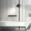 Рамка из стекла на 5 постов Senso белый soft-touch W0053101 фото 3 &mdash; Multielectrika
