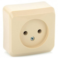 Розетка без заземления и шторок 16А 250B Кремовая Schneider Electric Этюд PA16-001K &mdash; Multielectrika