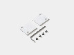 SY-LINK-ECS-S1S-WH, комплект заглушек (2шт) для накладного низкопрофильного шинопровода, белый &mdash; Multielectrika
