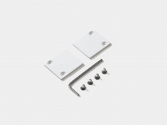 SY-LINK-ECS-S1S-WH, комплект заглушек (2шт) для накладного низкопрофильного шинопровода, белый &mdash; Multielectrika