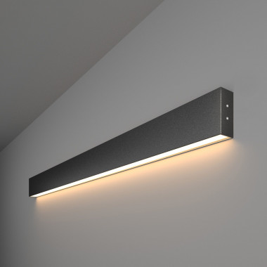 Линейный светодиодный накладной односторонний светильник 103см 20Вт 3000К черный LSG-02-1-8*103-16-3000-MSh — Multielectrika