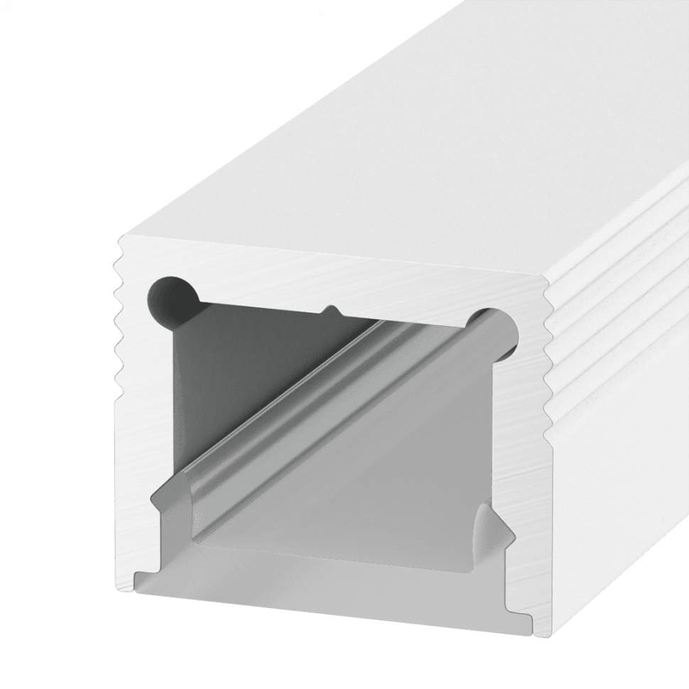 Алюминиевый профиль Design LED LS1613, 2500 мм, белый фото 1 — Multielectrika