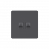 Systeme Infinity, Розетка информационная RJ-45 кат.5e 2-я, FSE000785, Вулканический пепел