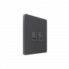 Systeme Infinity, Розетка информационная RJ-45 кат.5e 2-я, FSE000785, Вулканический пепел фото 2 &mdash; Multielectrika