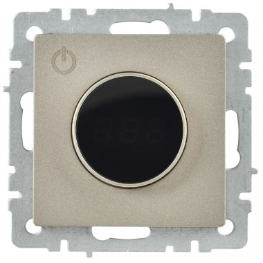 Термостат электронный с индикацией IEK BRITE ТС10-1-БрШ шампань — Multielectrika