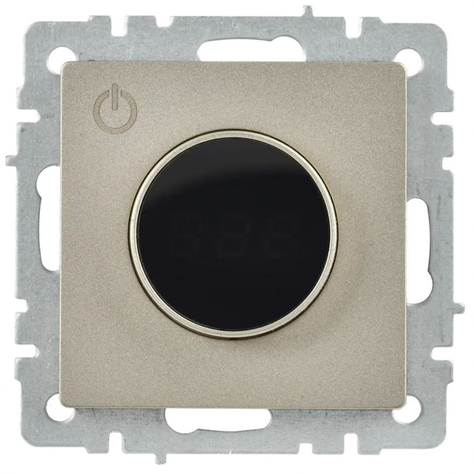 Термостат электронный с индикацией IEK BRITE ТС10-1-БрШ шампань фото 1 — Multielectrika