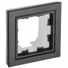 Рамка на 1 пост IP44 IEK Brite РУ-1-БрЧ-44 черная