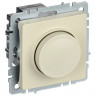 Светорегулятор поворотно-нажимной 600Вт IEK Brite СС10-1-0-БрКр бежевый