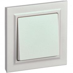 Выключатель одноклавишный 10А в сборе IEK Brite ВСР10-1-0-БрЖ жемчуг &mdash; Multielectrika