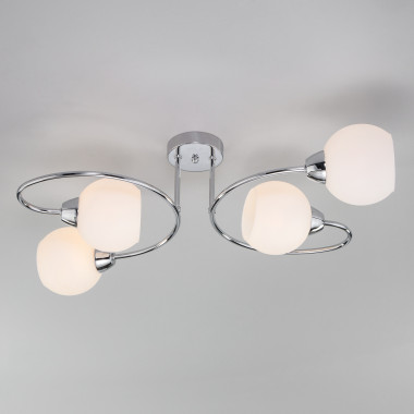 Потолочная люстра со стеклянными плафонами 30136/4 хром — Multielectrika