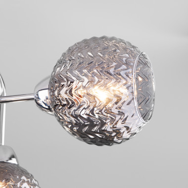 Потолочная люстра со стеклянными плафонами 30175/6 хром — Multielectrika