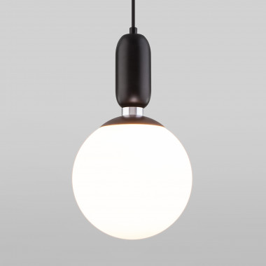 Подвесной светильник со стеклянным плафоном 50197/1 черный — Multielectrika