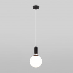 Подвесной светильник со стеклянным плафоном 50197/1 черный &mdash; Multielectrika