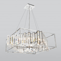 Умная подвесная люстра с хрусталем 312/9 Strotskis Smart &mdash; Multielectrika