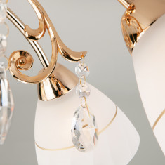 Потолочная люстра с плафонами 30156/5 золото &mdash; Multielectrika