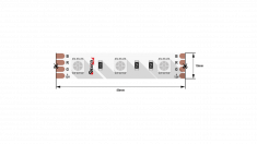 Лента светодиодная DSG 5050 RGB 60L-V12-IP33, RGB, 300 LED, 14.4W/m, LUX &mdash; Multielectrika