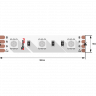 Лента светодиодная DSG 5050 RGB 60L-V12-IP33, RGB, 300 LED, 14.4W/m, LUX