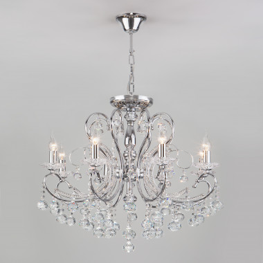 Люстра с двойным креплением 10096/8 хром — Multielectrika