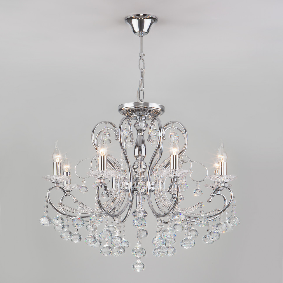 Люстра с двойным креплением 10096/8 хром фото 1 — Multielectrika