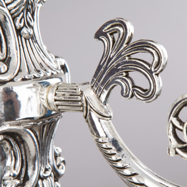 Настенный светильник с хрусталем 230/1 серебряный — Multielectrika