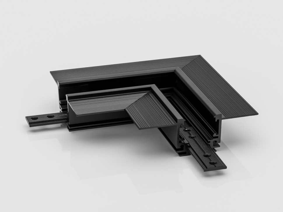 SY-LINK-CNLV-T2S-BL, коннектор угловой горизон.для встраиваемого низкопрофильного шинопровода, черны фото 1 — Multielectrika