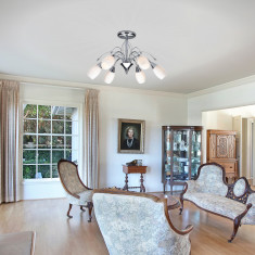 Люстра потолочная с плафонами из стекла 22080/6 хром &mdash; Multielectrika