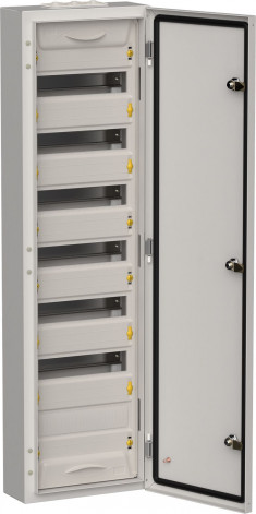 Корпус металлический IEK TITAN 5 ЩРн-84 (1х84) 1085х310х140мм IP54 серый (одна дверь) &mdash; Multielectrika
