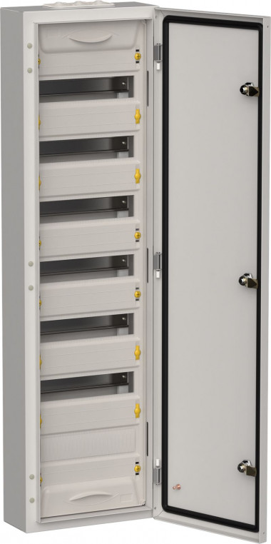 Корпус металлический IEK TITAN 5 ЩРн-84 (1х84) 1085х310х140мм IP54 серый (одна дверь) — Multielectrika