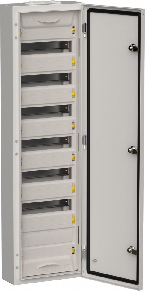 Корпус металлический IEK TITAN 5 ЩРн-84 (1х84) 1085х310х140мм IP54 серый (одна дверь) фото 1 — Multielectrika