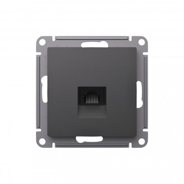 Розетка RJ-45 Systeme Electric AtlasDesign кат. 5Е, базальт — Multielectrika
