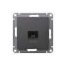 Розетка RJ-45 Systeme Electric AtlasDesign кат. 5Е, базальт