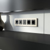 Рамка из металла на 5 постов AluMax шампань алюминий W0053511 фото 2 &mdash; Multielectrika