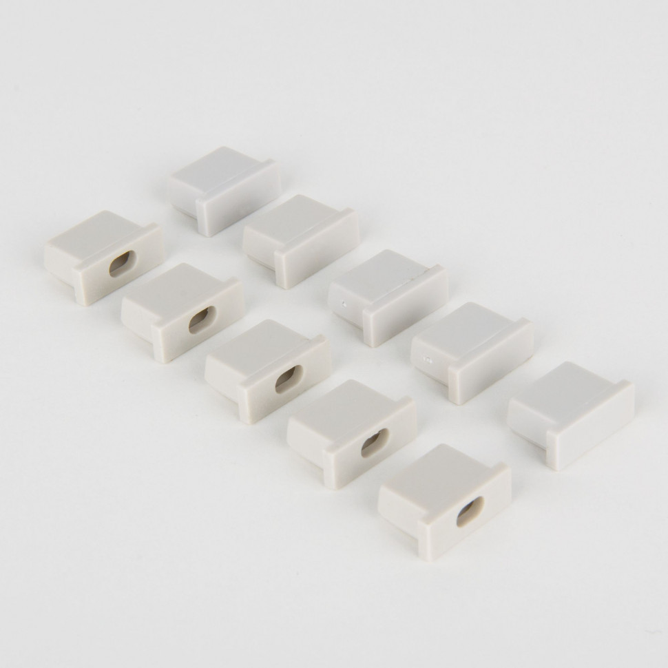 Комплект заглушек для встраиваемого алюминиевого профиля для светодиодной ленты (5 пар) ZLL-2-ALP007 фото 1 — Multielectrika