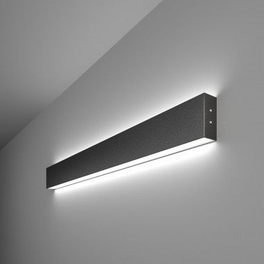 Линейный светодиодный накладной двусторонний светильник 78см 30Вт 6500К черный LSG-02-2-8*78-24-6500-MSh — Multielectrika