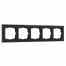 Рамка из поликарбоната на 5 постов Hammer черный W0052408