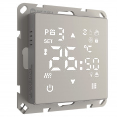 Умный сенсорный терморегулятор для теплого пола дымчатый W1151217 &mdash; Multielectrika