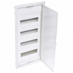 Щит встраиваемый Nedbox с плоской металлической дверью цвет RAL 9010 4 рейки 48+8 модулей &mdash; Multielectrika