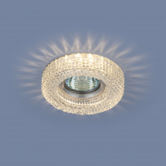 Встраиваемый точечный светильник с LED подсветкой 2213 MR16 CL прозрачный &mdash; Multielectrika