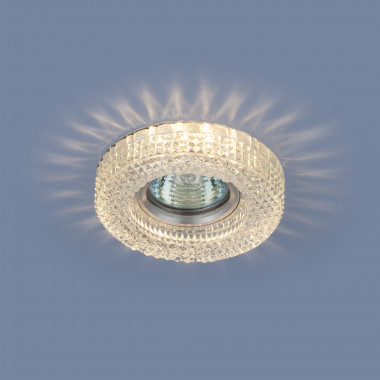 Встраиваемый точечный светильник с LED подсветкой 2213 MR16 CL прозрачный — Multielectrika