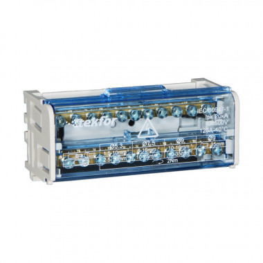 Шина нулевая (кросс модуль) в корпусе на DIN-рейку TEKFOR SNK-2-2-11 — Multielectrika