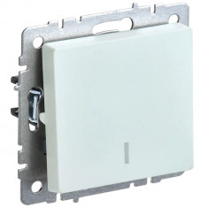 Выключатель одноклавишный с индикацией 10А IEK Brite ВС10-1-1-БрЖ жемчуг &mdash; Multielectrika