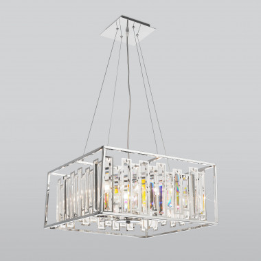 Умная подвесная люстра с хрусталем 312/6 Strotskis Smart — Multielectrika