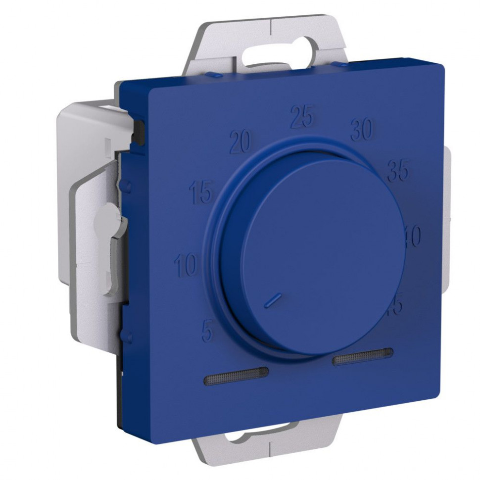 Термостат для теплого пола Systeme Electric AtlasDesign с датчиком, 10A, аквамарин фото 1 — Multielectrika