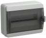 Корпус пластиковый IEK TEKFOR КМПн-12 IP65 черная прозрачная дверь