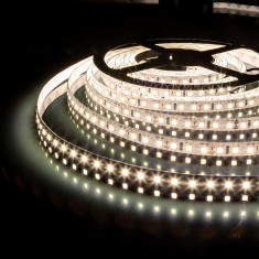 Светодиодная лента 12 В 9,6 Вт/м 120 Led/м 2835 IP65, теплый белый 3300K, 5 м Лента светодиодная 12V 9,6W 120Led 2835 IP65 теплый белый, 5м &mdash; Multielectrika