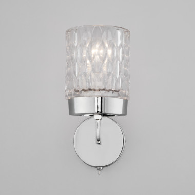 Настенный светильник со стеклянным плафоном 60127/1 хром — Multielectrika