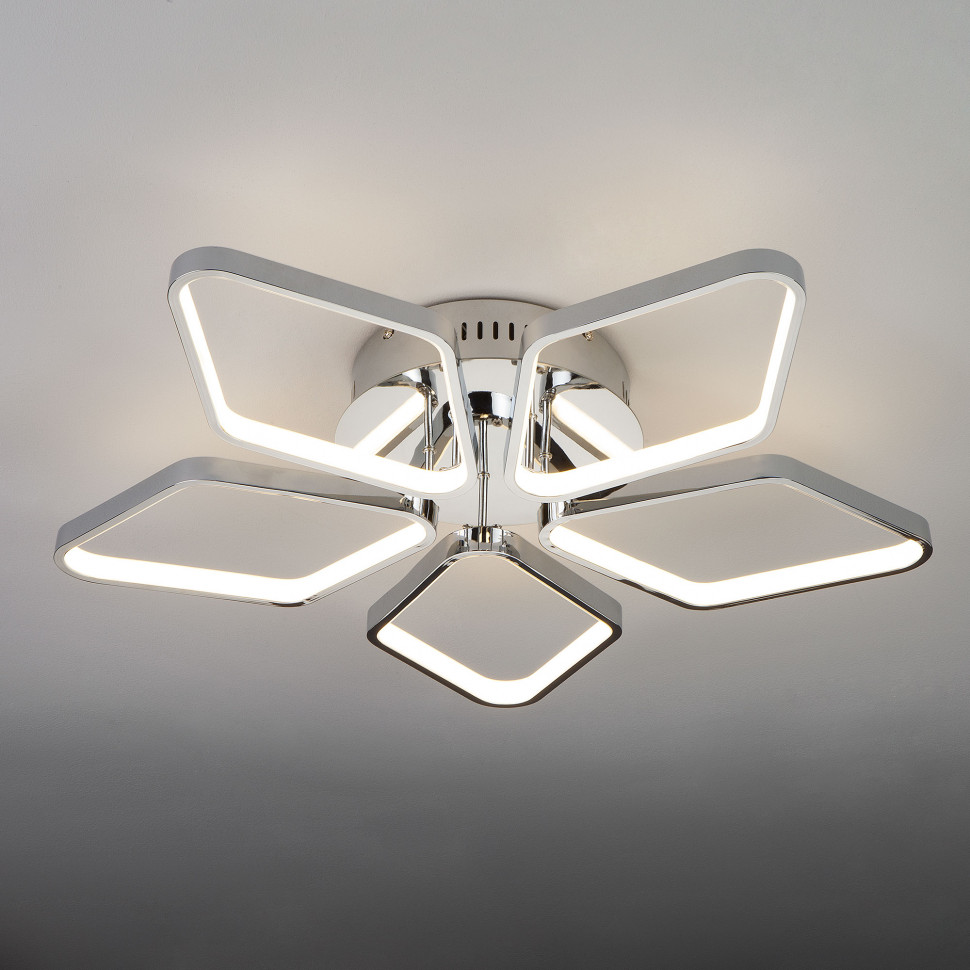 Светодиодный потолочный светильник 90081/5 хром фото 1 — Multielectrika