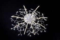 Светодиодная люстра с хрусталем 90036/8 хром &mdash; Multielectrika