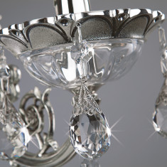 Подвесная люстра с хрусталем 230/8 серебряный &mdash; Multielectrika