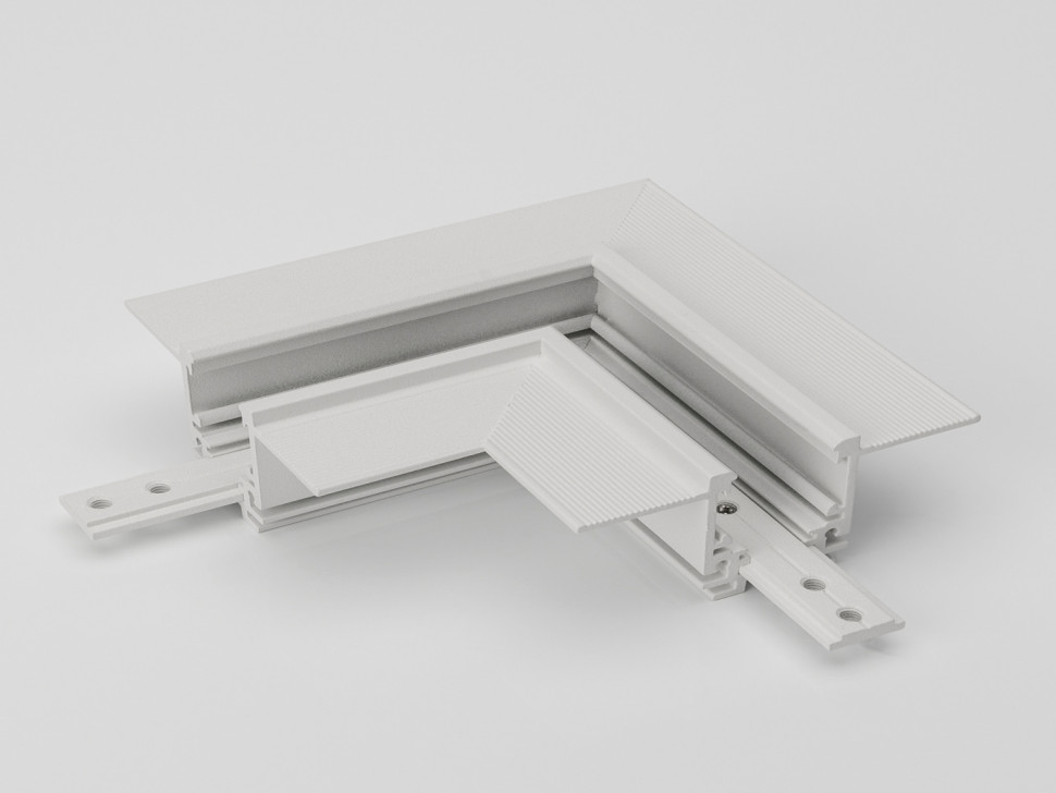 SY-LINK-CNLV-T2S-WH, коннектор угловой горизон.для встраиваемого низкопрофильного шинопровода, белый фото 1 — Multielectrika